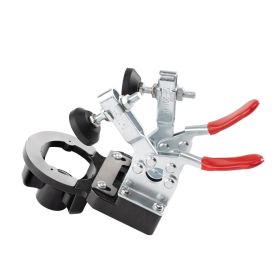 VEVOR 35 mm Concealed Door Hinge Jig, Aluminum Alloy Cabinet Hinge Jig, Accurate Locking Dual Clamp Fixation Hinge Drill Jig with Accessories