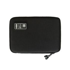 1pc Cord Organizer; Compact Electronics Organizer; Portable Tech Bag; Travel Cable Case; Travel Essentials For Cable Storage; Cord Storage And Electro (Color: Black Color)