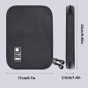 1pc Cord Organizer; Compact Electronics Organizer; Portable Tech Bag; Travel Cable Case; Travel Essentials For Cable Storage; Cord Storage And Electro