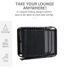 Outsunny Reclining Chaise Lounge Chair, Portable Sun Lounger, Folding Camping Cot, with Adjustable Backrest and Removable Pillow, for Patio, Garden