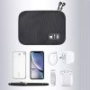 1pc Cord Organizer; Compact Electronics Organizer; Portable Tech Bag; Travel Cable Case; Travel Essentials For Cable Storage; Cord Storage And Electro